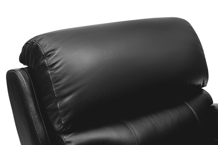 Valencia Oliver Top Grain Leather Recliner Chair, Black