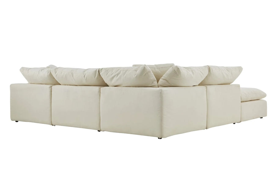 Valencia Ophelia Fabric Modular Sectional Lounge, 3 Seats with Left-Sectional, Beige