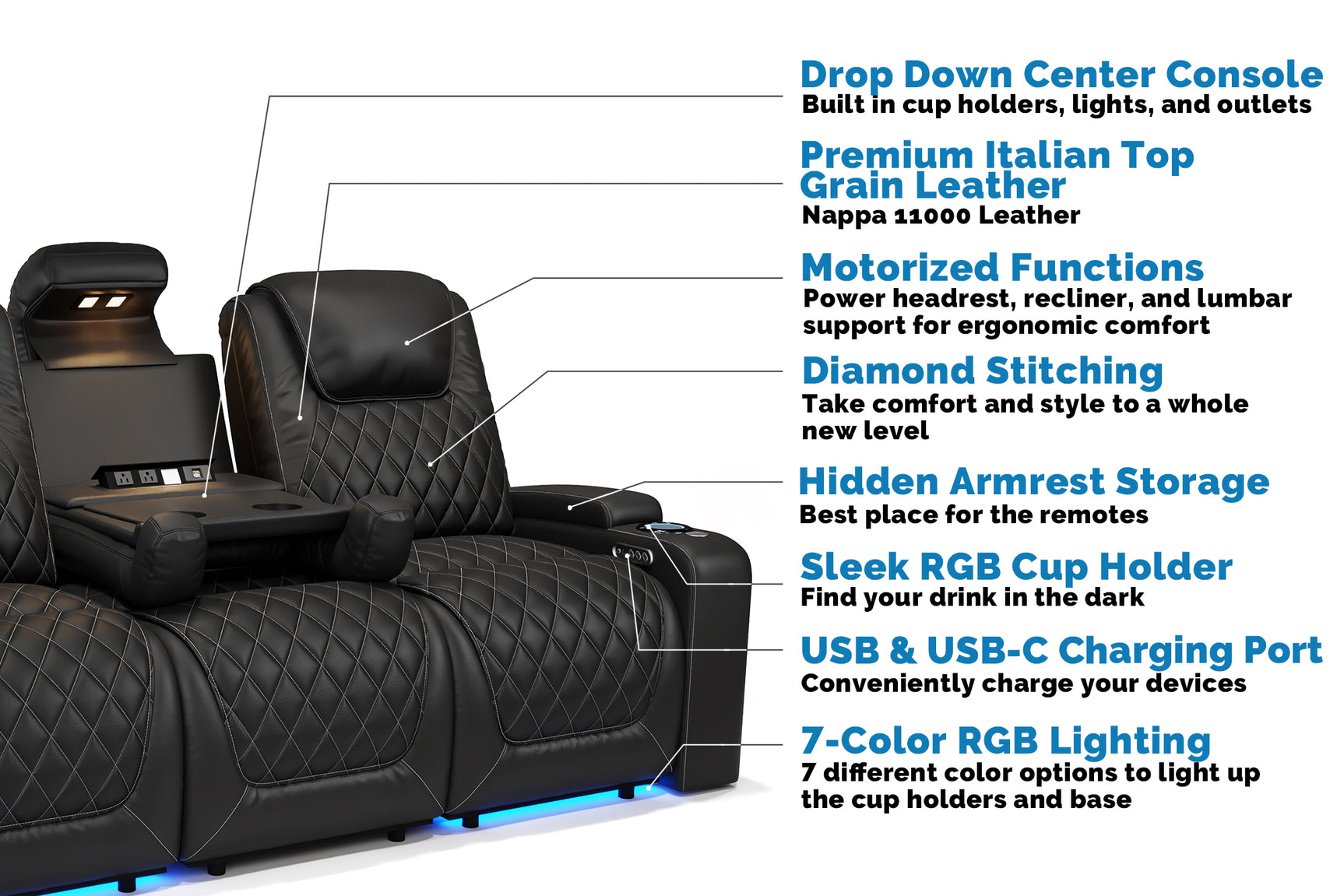 Oslo Console Home Theater Lounge
