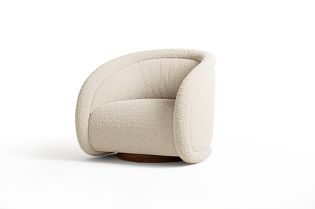 Violet Fabric Swivel Chair