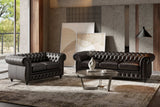 Parma Leather Chesterfield Lounge