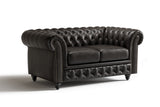 Parma Leather Chesterfield Lounge