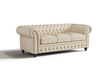 Parma Leather Chesterfield Lounge