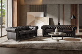 Parma Leather Chesterfield Lounge