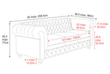 Parma Leather Chesterfield Lounge