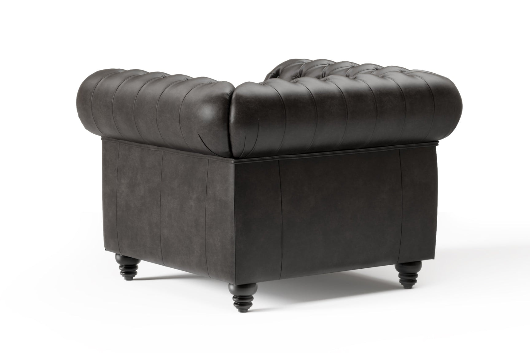 Parma Leather Chesterfield Accent Chair
