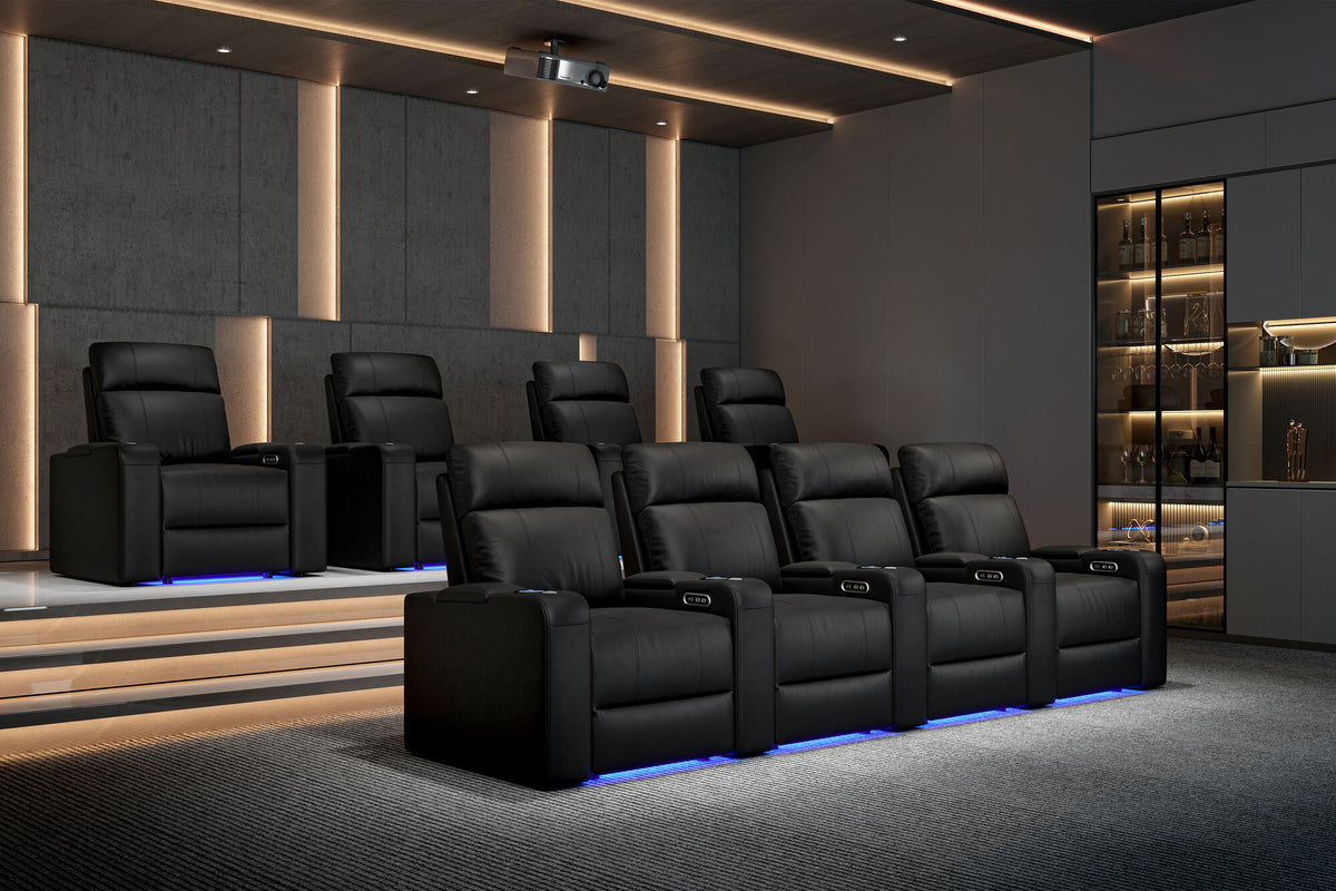 Piacenza Power Headrest Home Theater Lounge