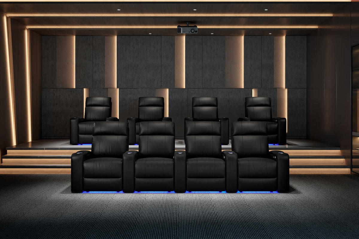 Piacenza Power Headrest Home Theater Lounge
