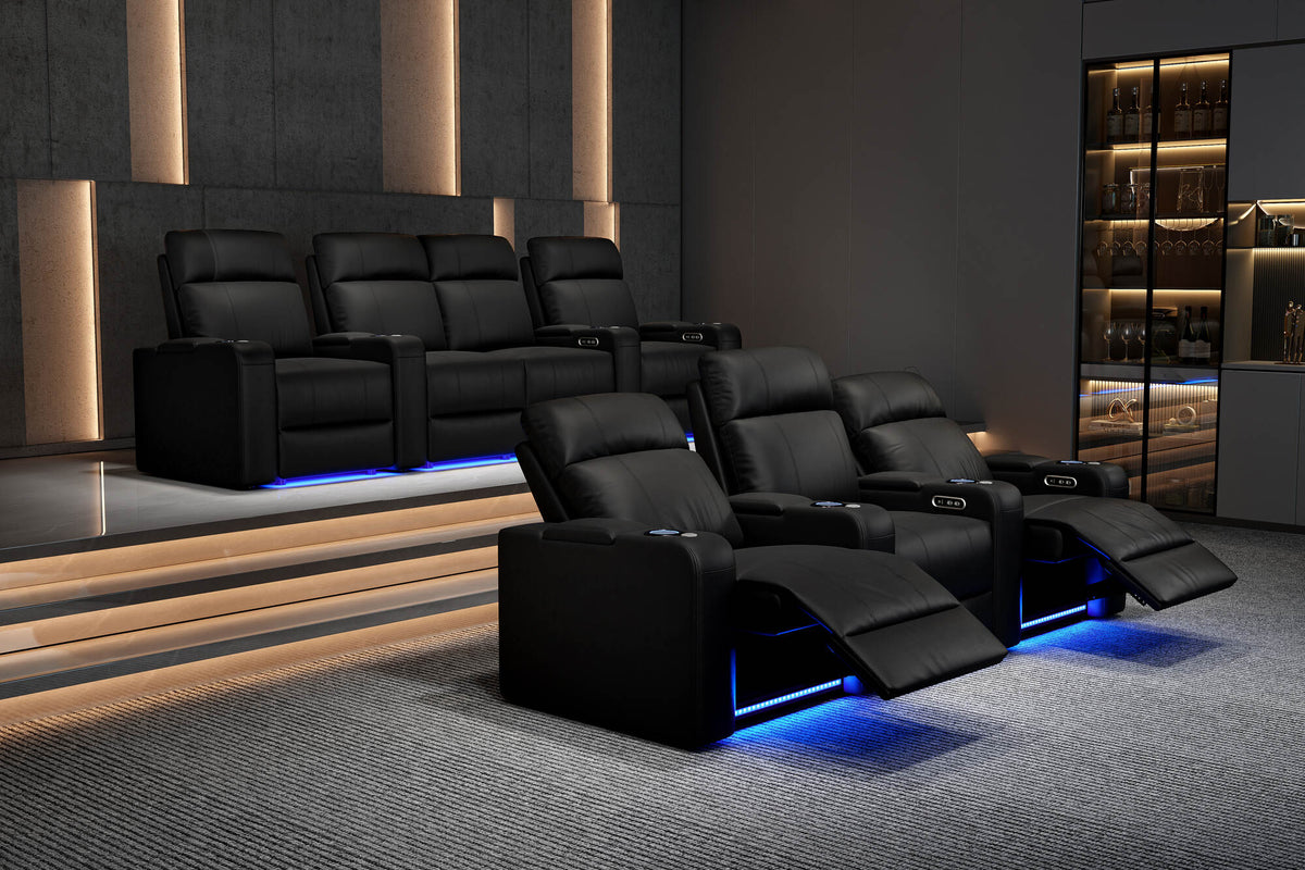 Piacenza Power Headrest Home Theater Lounge