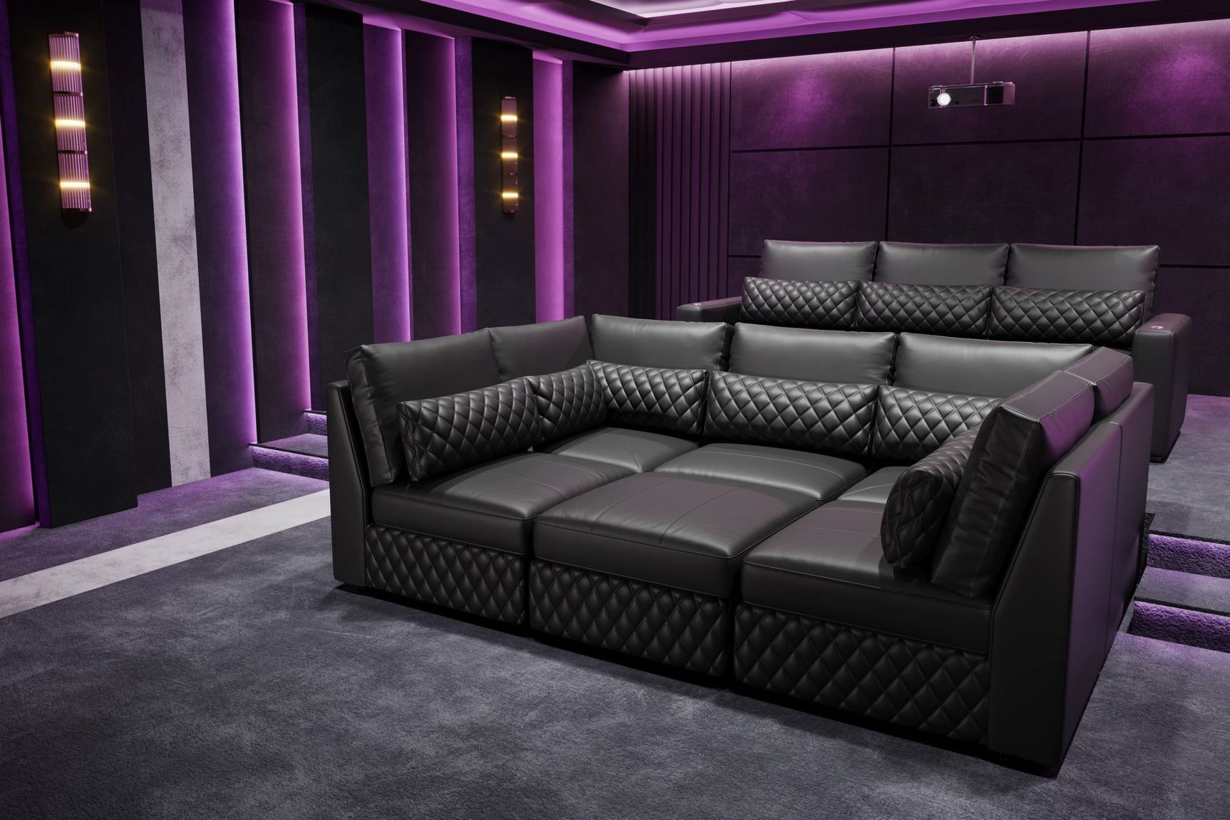 Pisa Leather Lounge Sectional