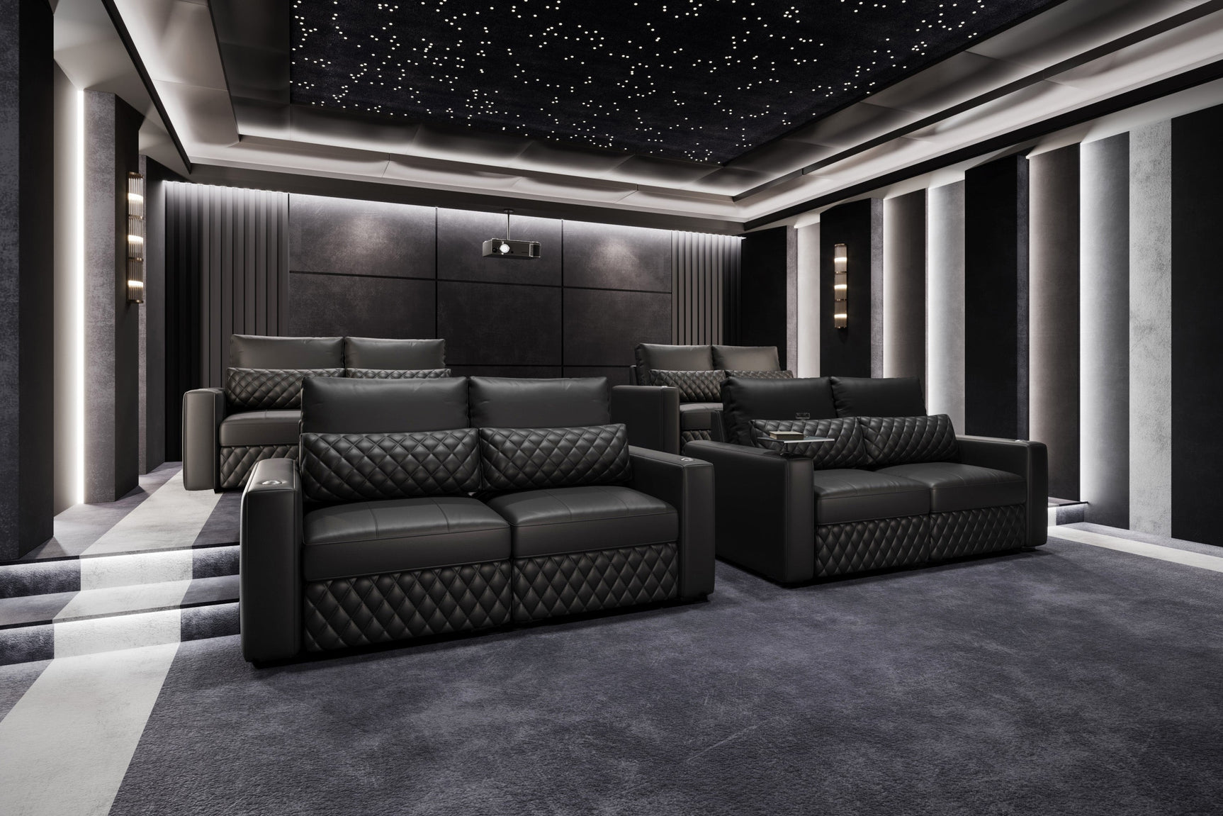 Pisa Leather Lounge Sectional