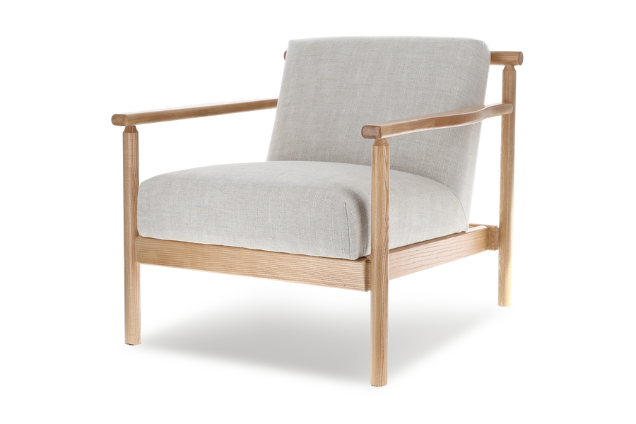 Valencia Regal Wood Frame Accent Chair, Beige Color