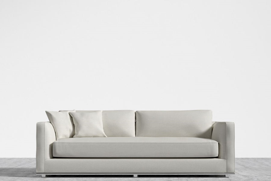 Valencia Quartz Fabric Sofa Bed, Light Grey