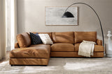 Serena Leather Sectional Lounge