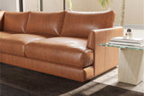 Serena Leather Sectional Lounge