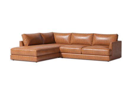 Serena Leather Sectional Lounge