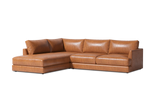 Serena Leather Sectional Lounge
