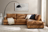 Serena Leather Sectional Lounge