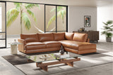Serena Leather Sectional Lounge