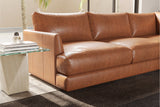 Serena Leather Sectional Lounge