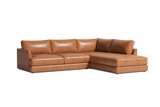 Serena Leather Sectional Lounge