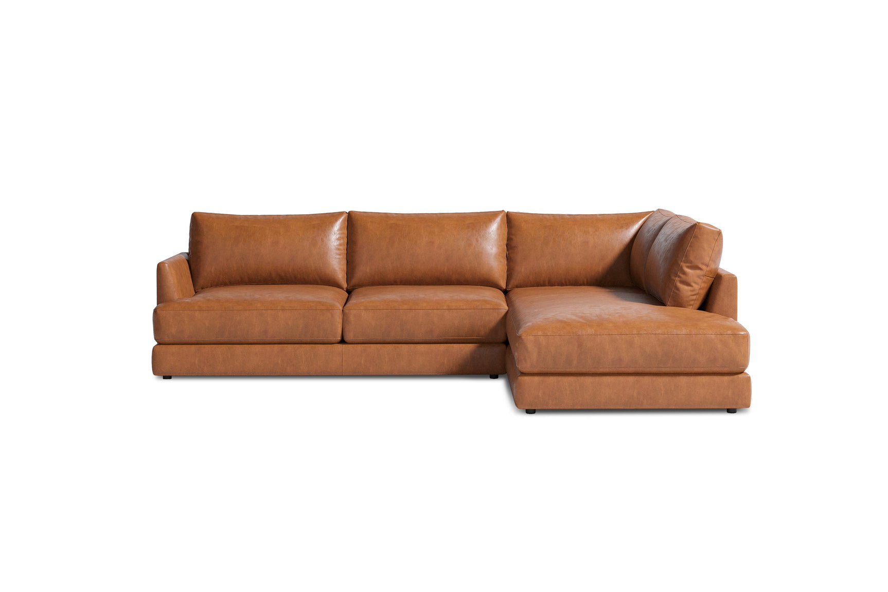 Serena Leather Sectional Lounge