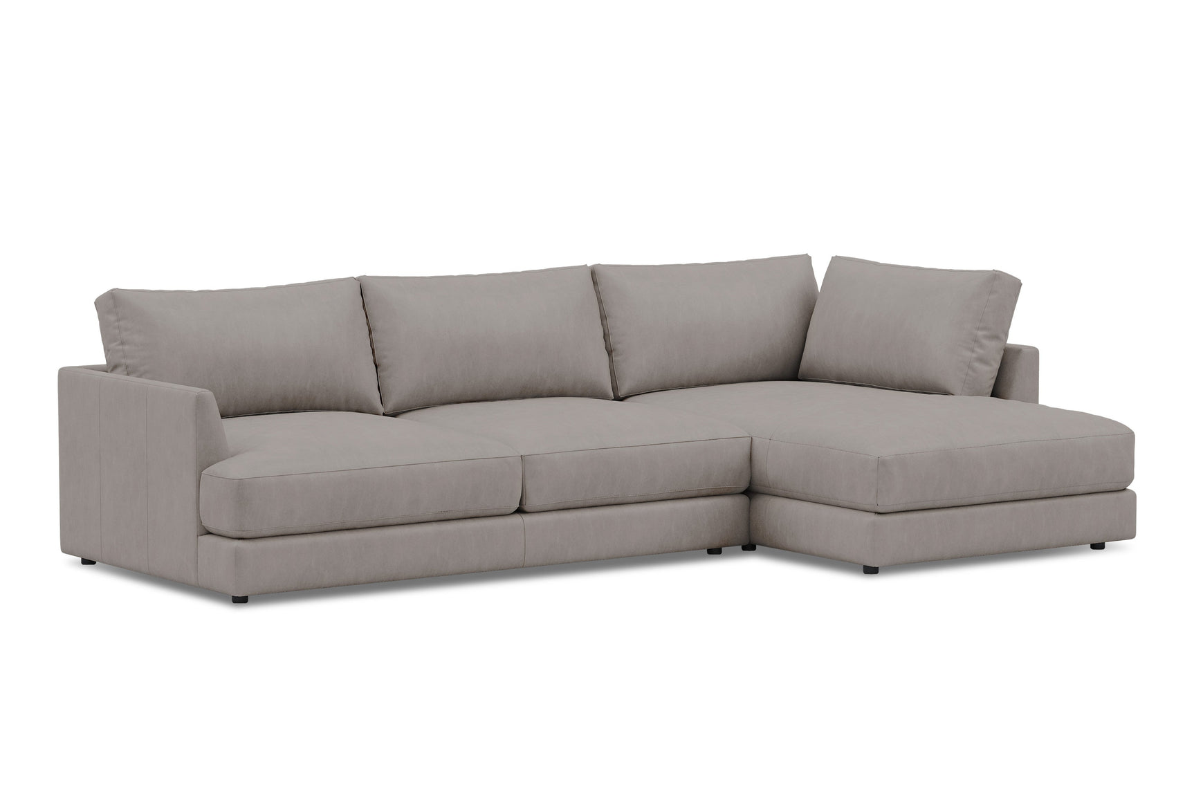 Serena Leather Sectional Lounge
