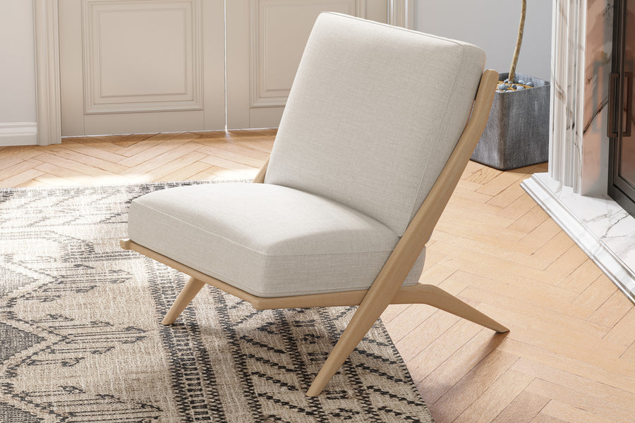 Valencia Serenity Fabric Accent Chair, Beige