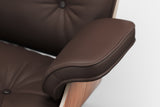 Armoni Eames Replica Leather Chair & Ottoman