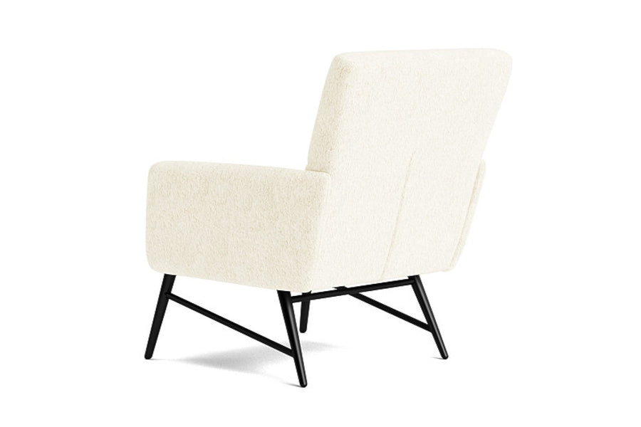 Valencia Tempest Boucle Fabric Accent Chair, Cream
