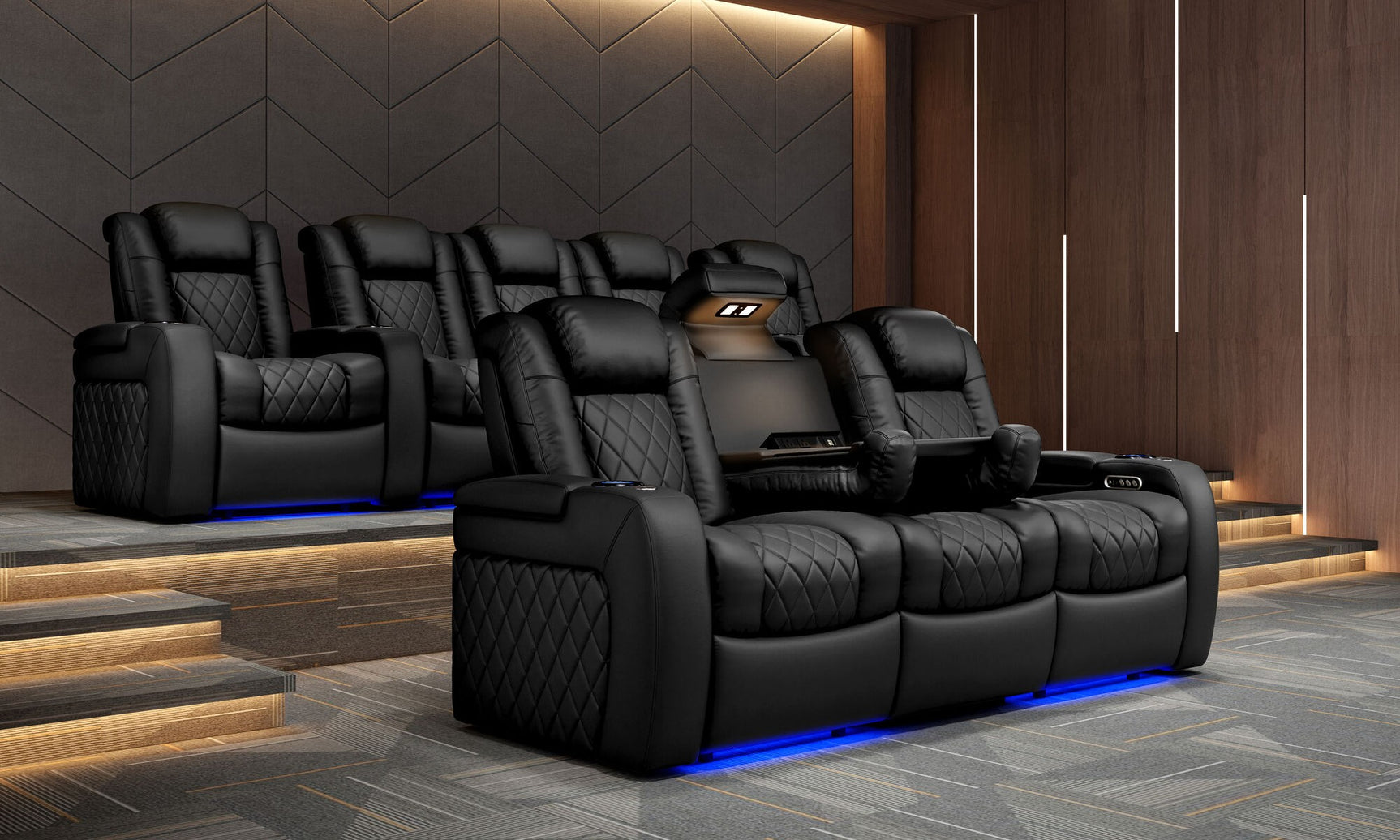 Tuscany Console Home Theater Lounge