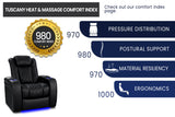 Tuscany Heat & Massage Home Theater Lounge