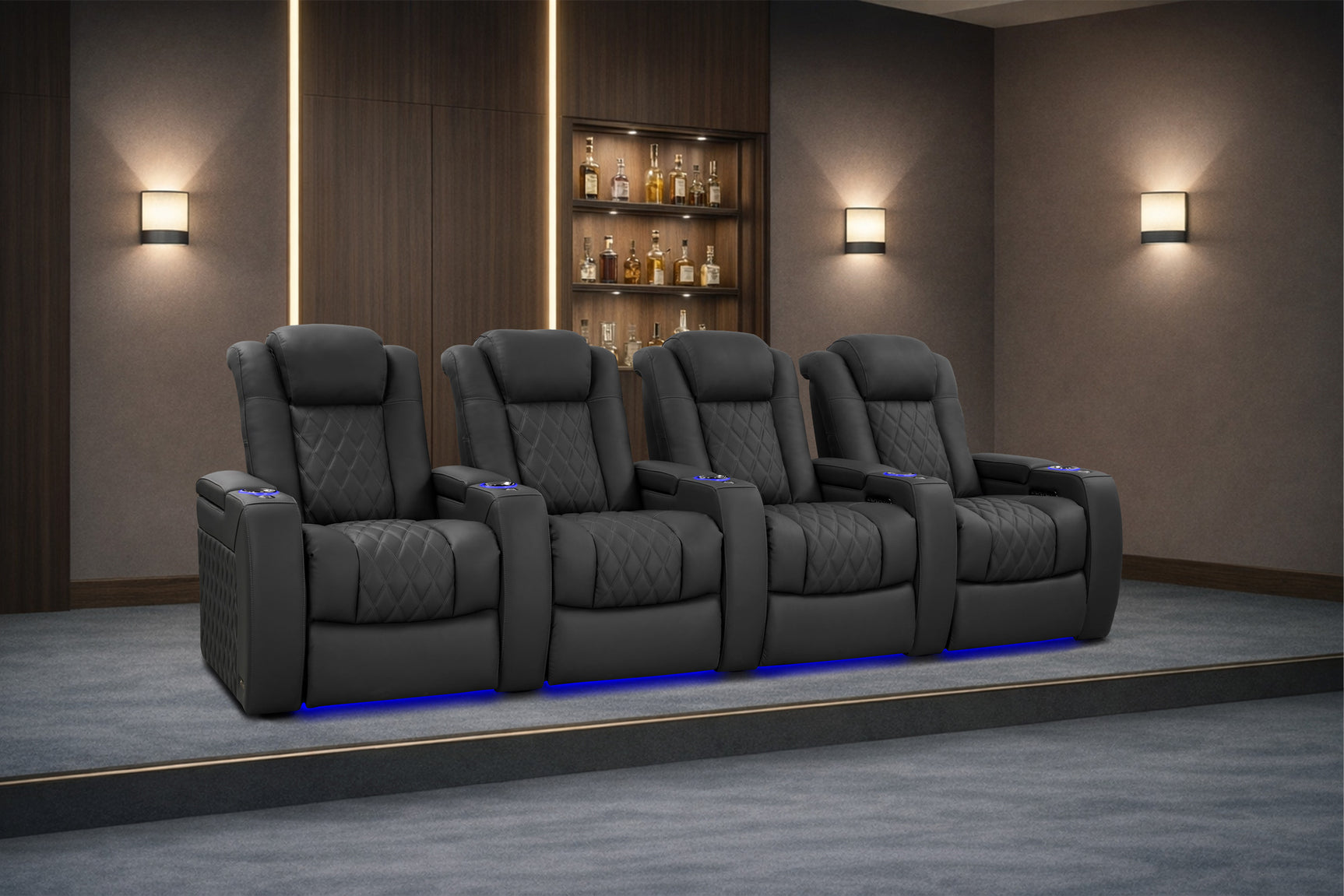 Tuscany Luxury Home Theater Lounge