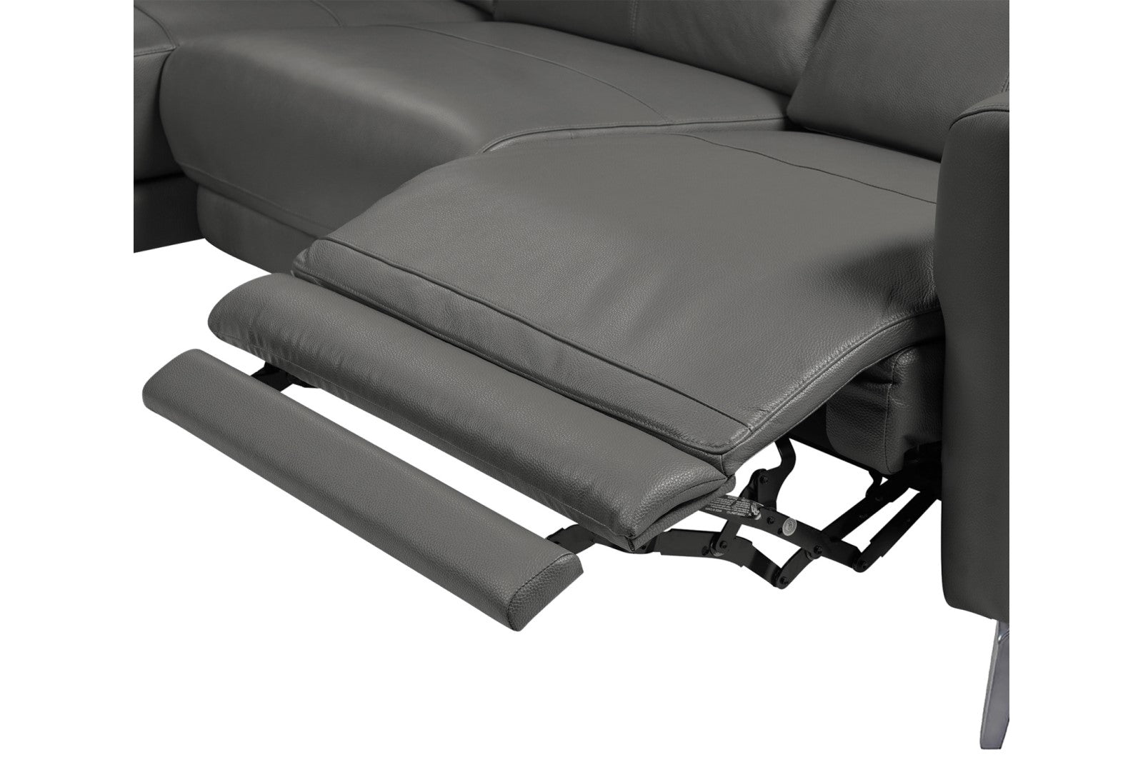Andria Leather Reclining Sectional Lounge