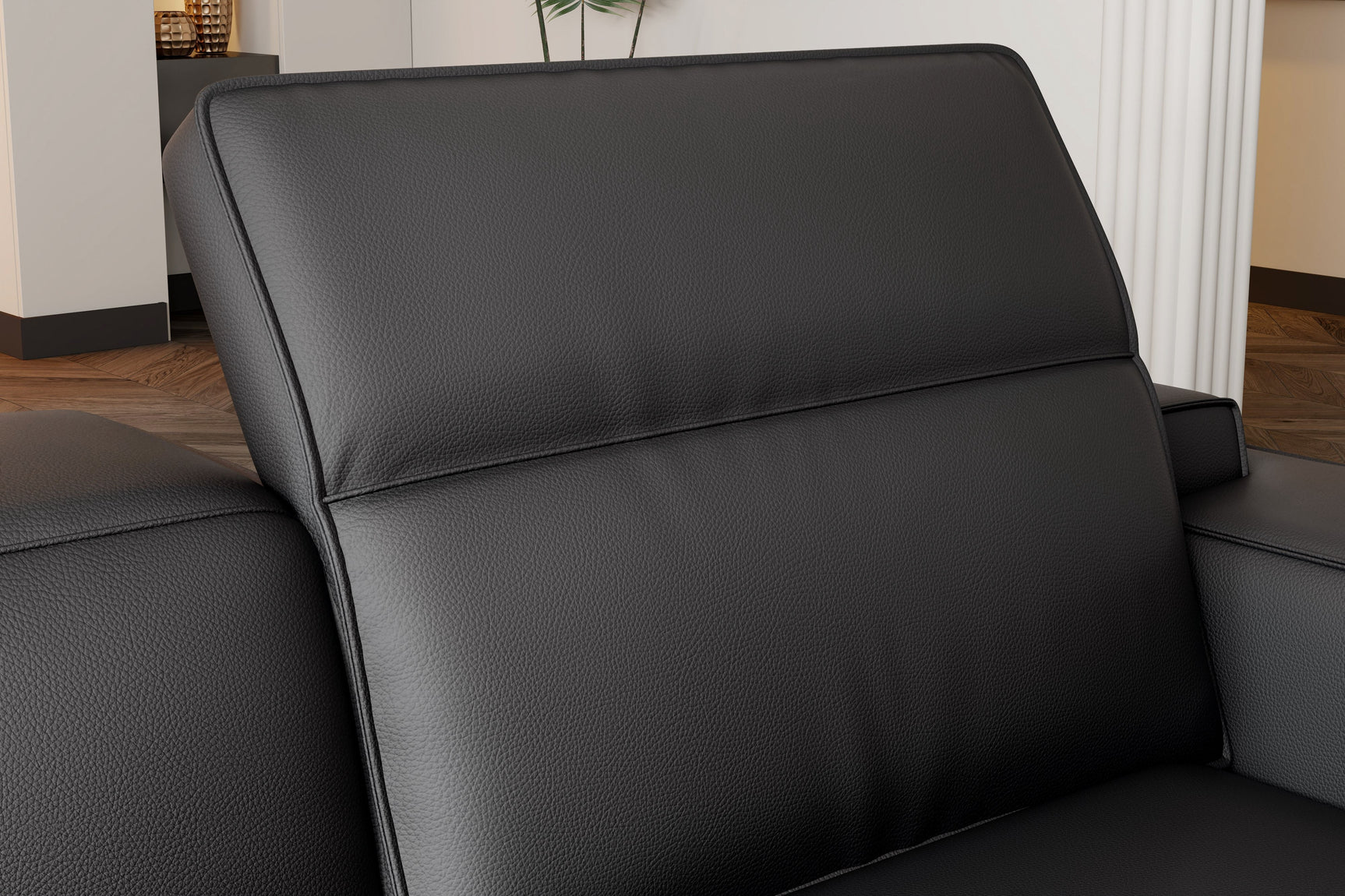 Valentina Leather Corner Recliner Sectional