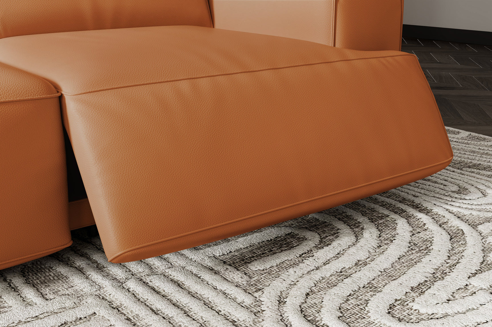 Valentina Leather Corner Recliner Sectional