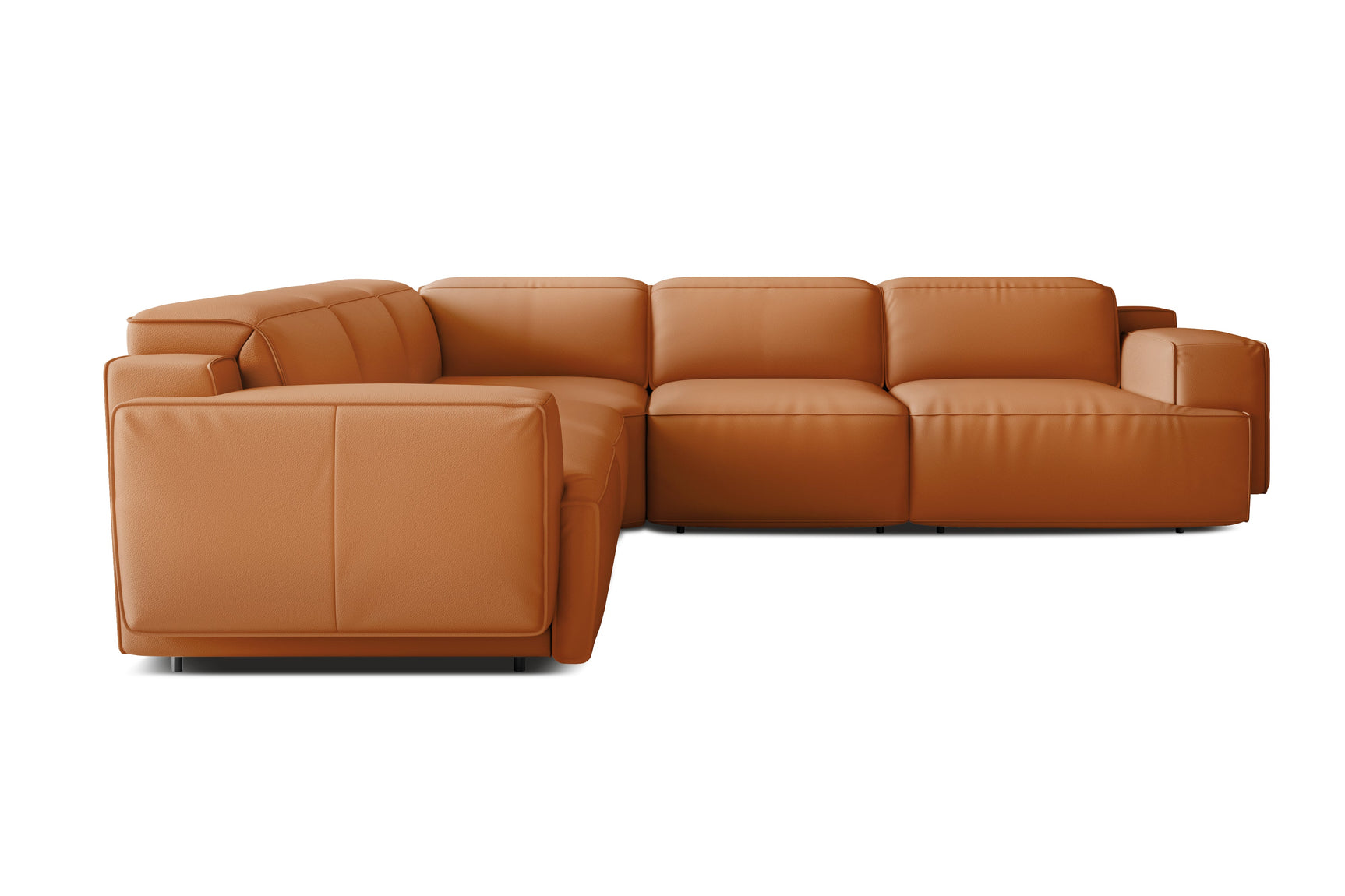 Valentina Leather Corner Recliner Sectional