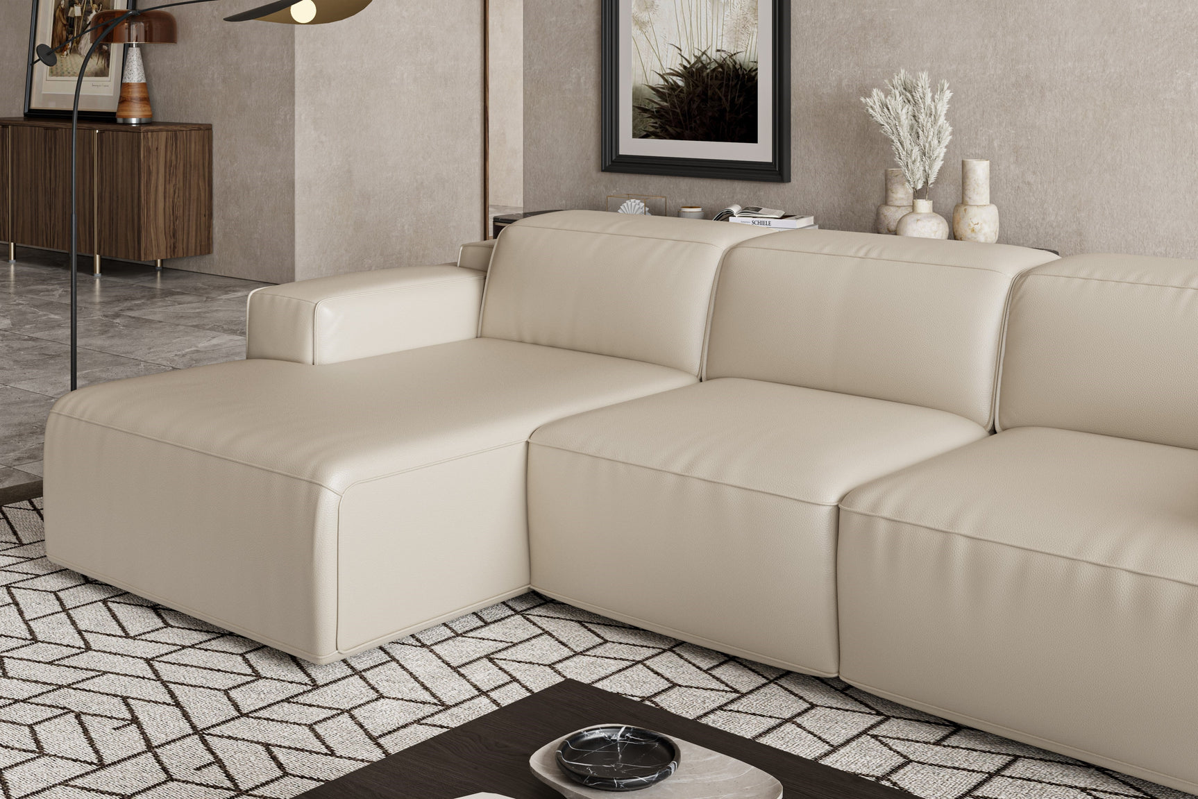 Valentina Leather Recliner Sectional Lounge