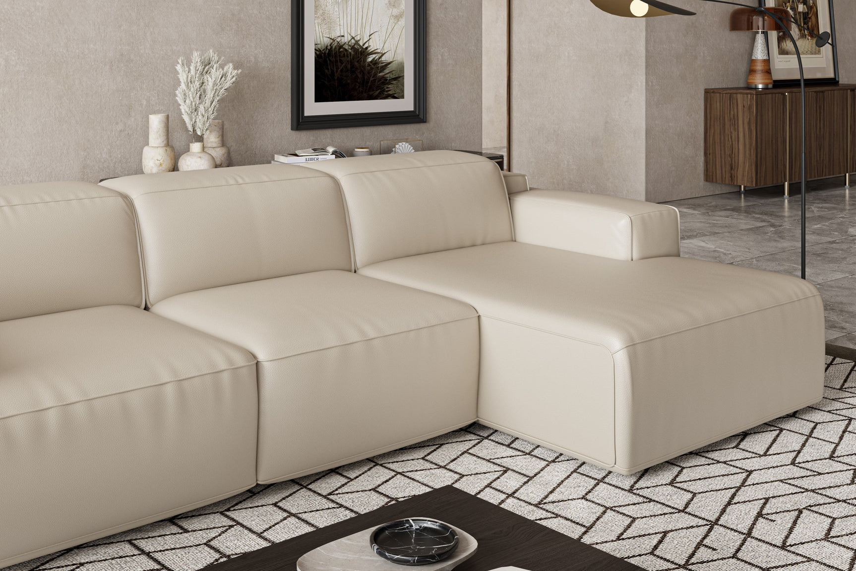 Valentina Leather Recliner Sectional Lounge