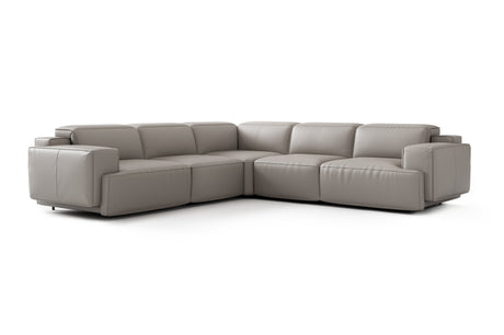 Valentina Leather Corner Recliner Sectional