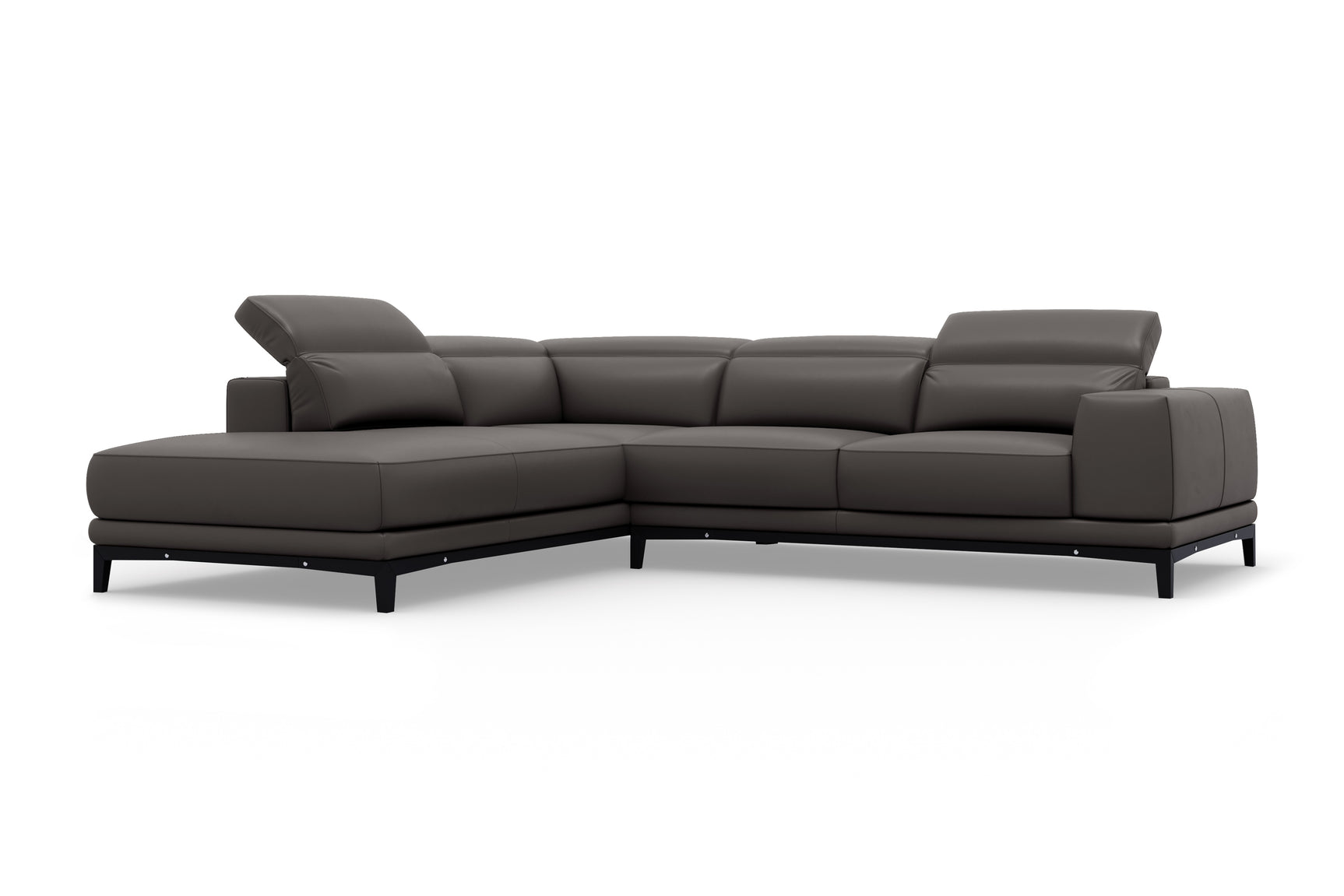 Valletta Leather Corner Sectional Lounge