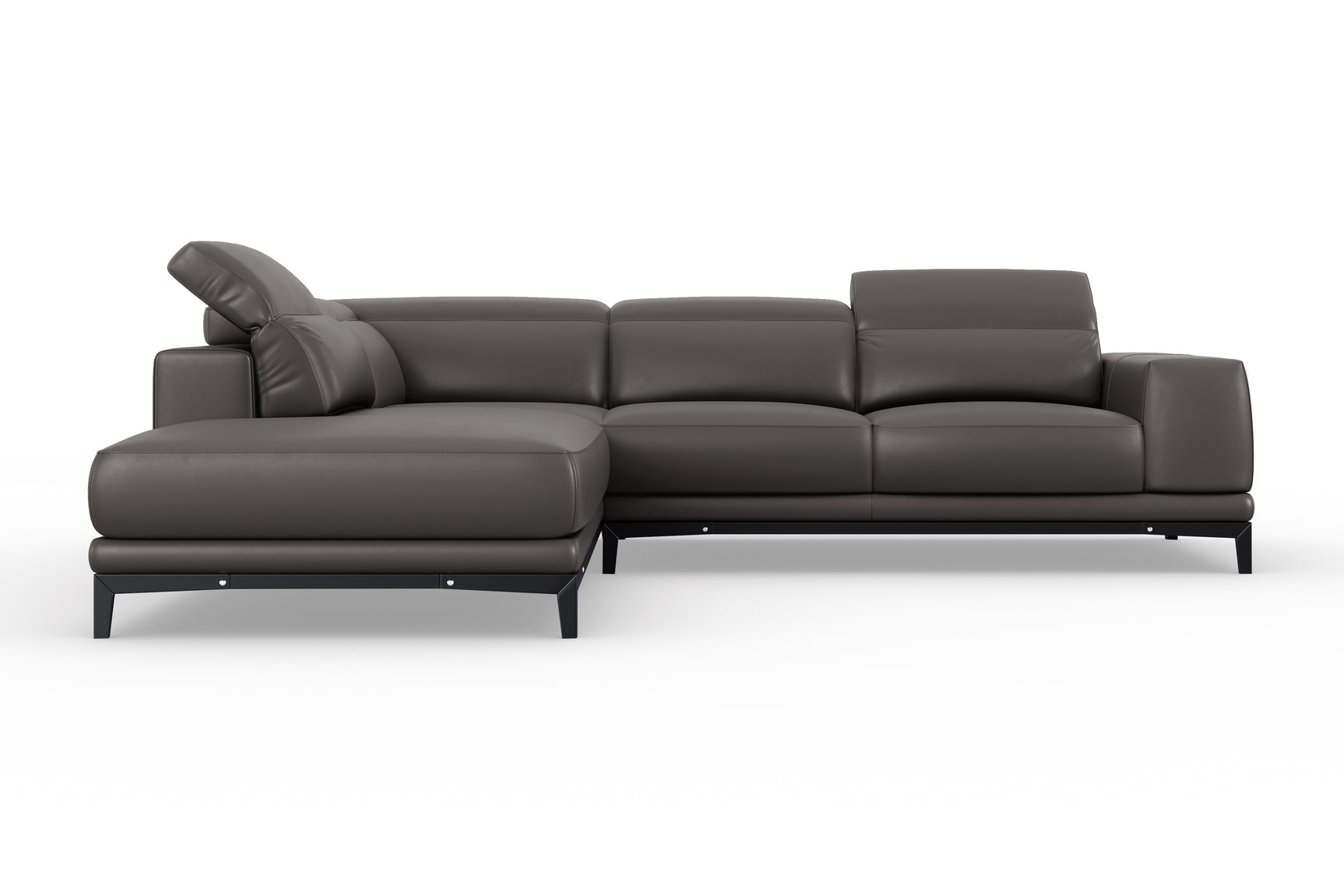 Valletta Leather Corner Sectional Lounge