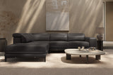 Valletta Leather Corner Sectional Lounge