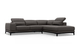 Valletta Leather Corner Sectional Lounge