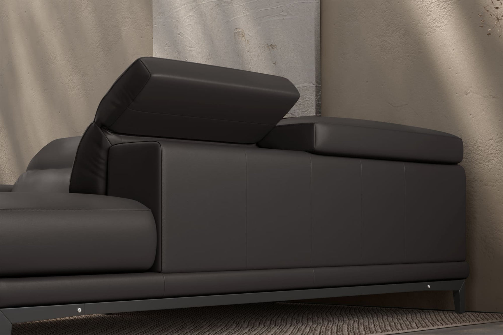 Valletta Leather Corner Sectional Lounge