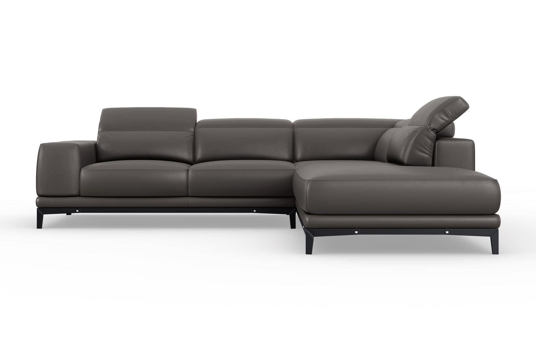 Valletta Leather Corner Sectional Lounge