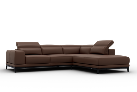 Valletta Leather Corner Sectional Lounge