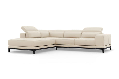 Valletta Leather Corner Sectional Lounge