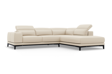 Valletta Leather Corner Sectional Lounge