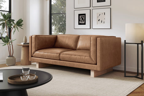 Alaina Leather Lounge